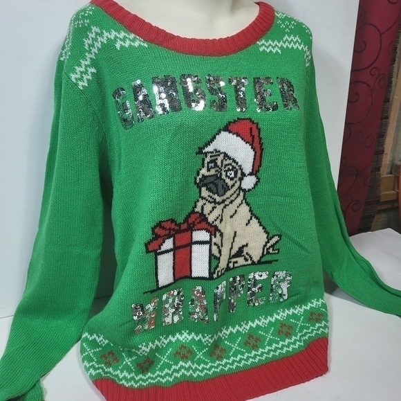 Gangsta Rapper Christmas Sweater - Picture 4 of 6
